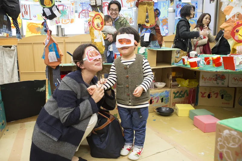 お母さんにもゴーグルつくったよ